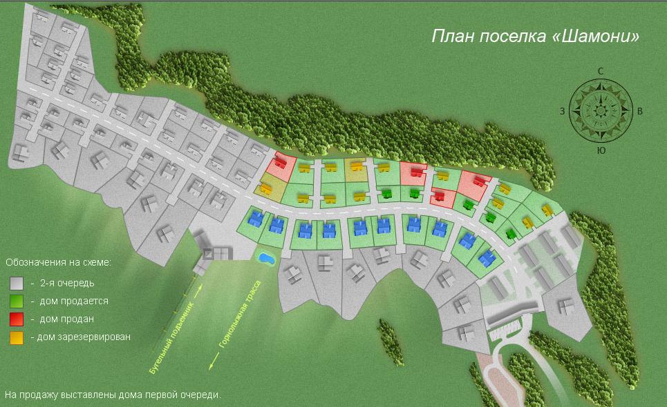 Коттеджный поселок красноярск карта